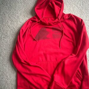 Under Armour Red Sweatshirt Bold Graphic Hoodie
